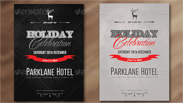 holiday celebration invitation template