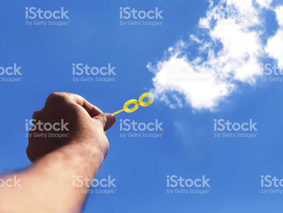 forced perspective cloud photography