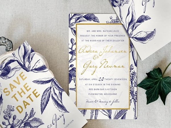 elegant wedding invitation design