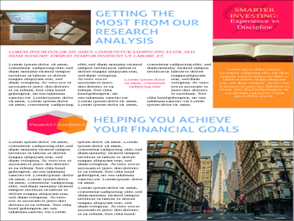 financial business newsletter template1