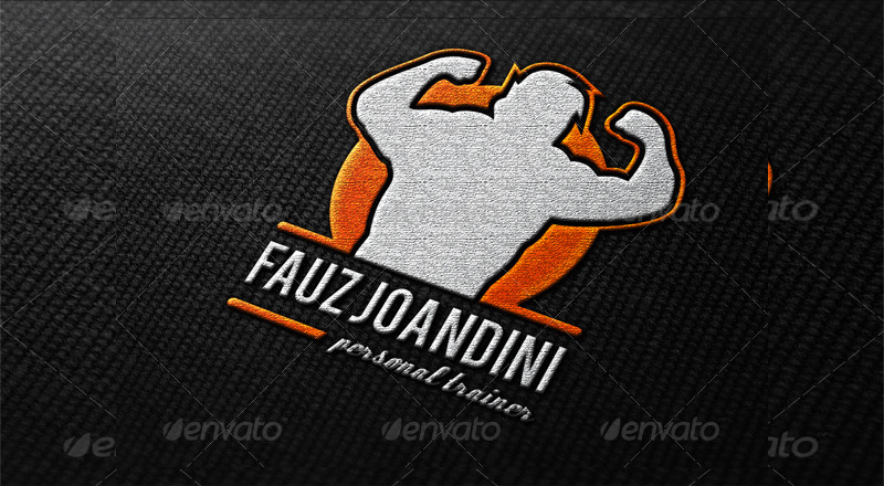 gym and personal trainer logo