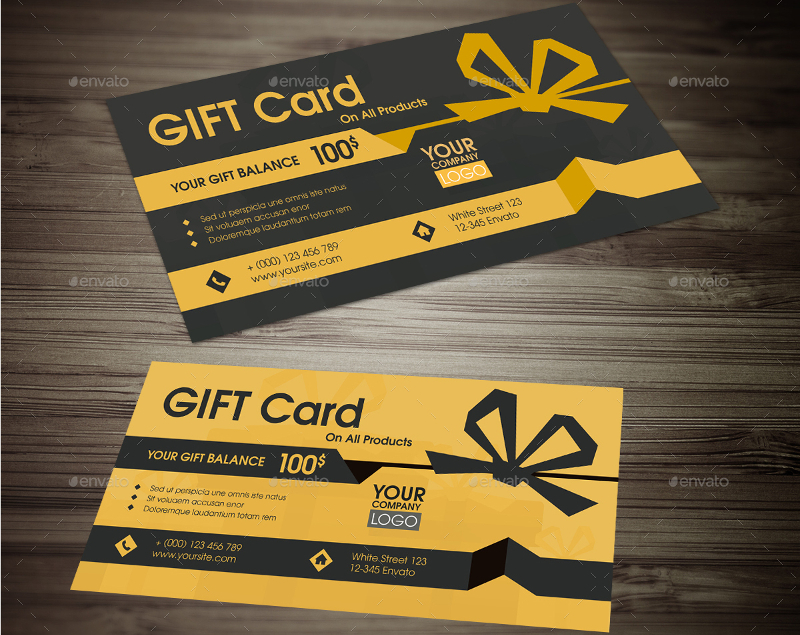 gift card design template free download