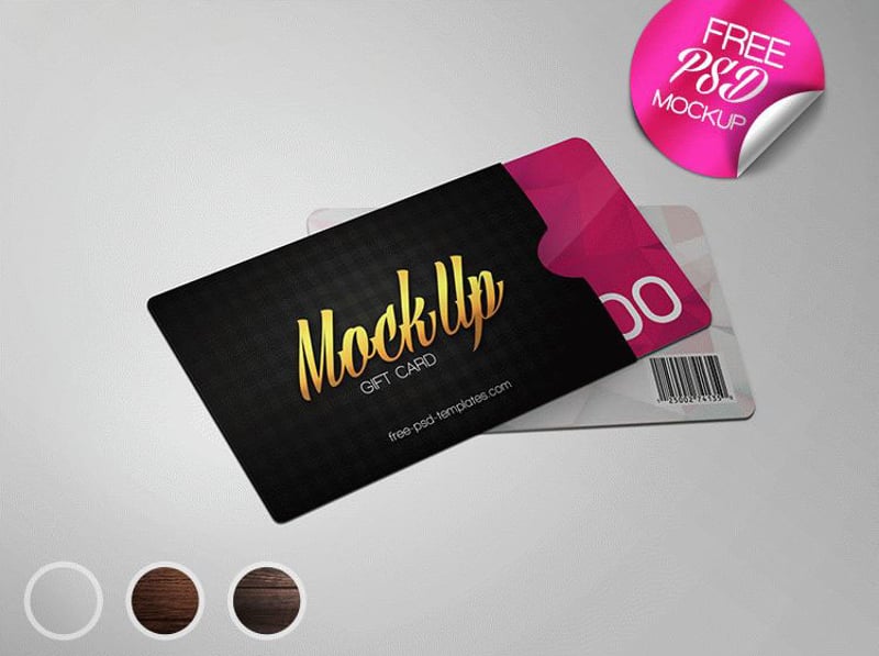 Download Gift Card Mockup Psd Free Download - Free Template PPT ...