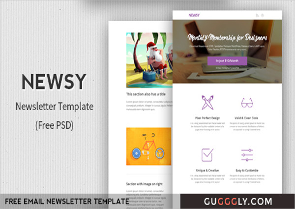 Download 33+ Free Newsletter Templates - Free PSD, AI, Vector, EPS Format | Free & Premium Templates