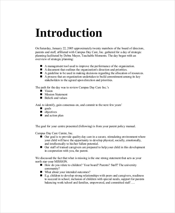 how to write a strategic plan pdf