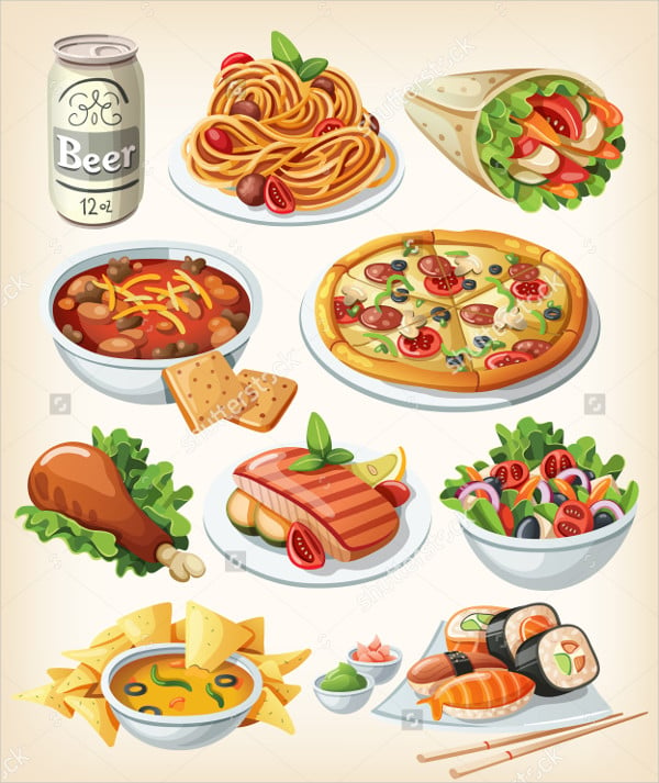 traditional food icons