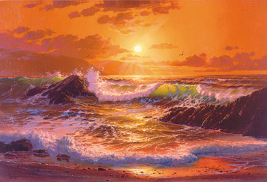 21+ Beautiful Sunset Paintings