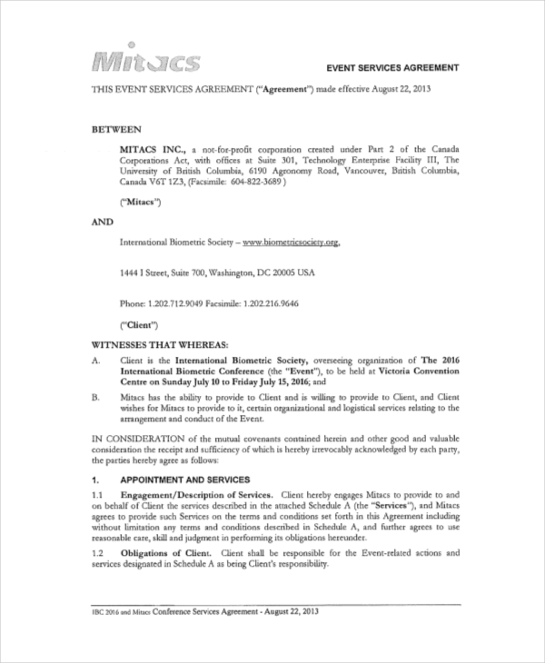 Facilities Management Agreement Template