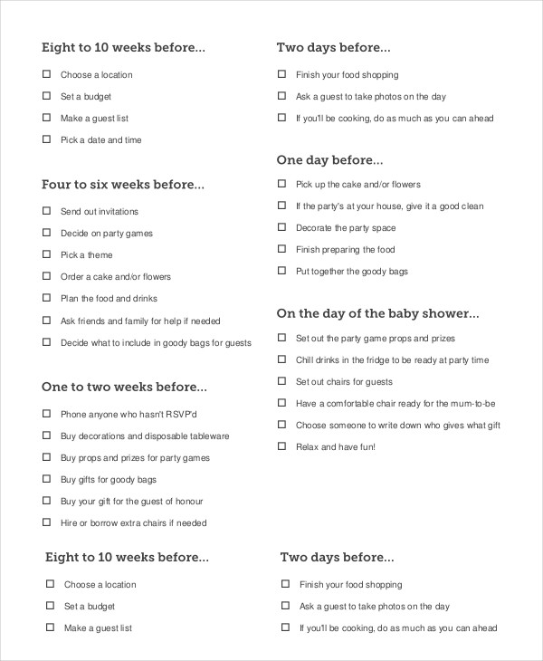 How to Make/Create a Baby Shower Planner [Templates + Examples] 2023 ...