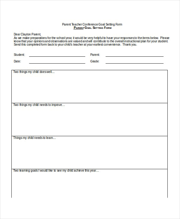 9-parent-teacher-conference-forms-free-sample-example-format