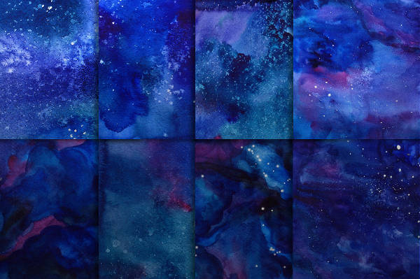 galaxy watercolor paper texture