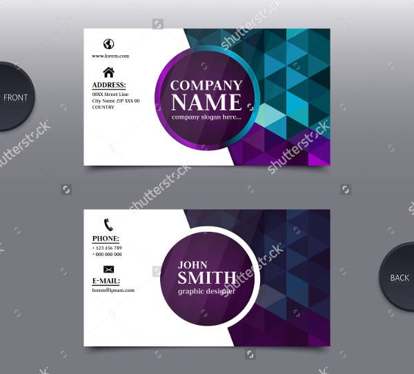 abstract design business card