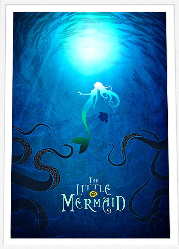 little mermaid disney poster