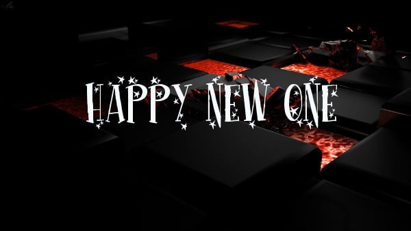 happy new one font