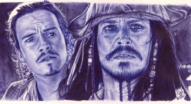 pirates of the caribbean drawing