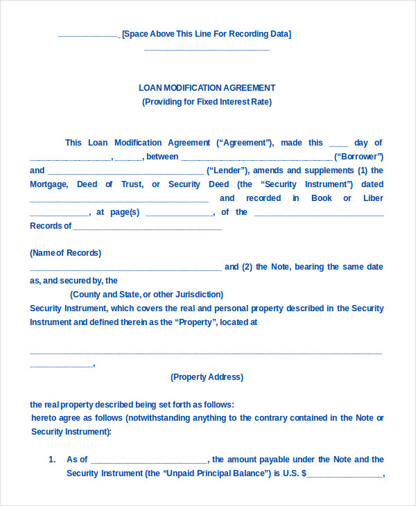 Word 2007 Loan Agreement