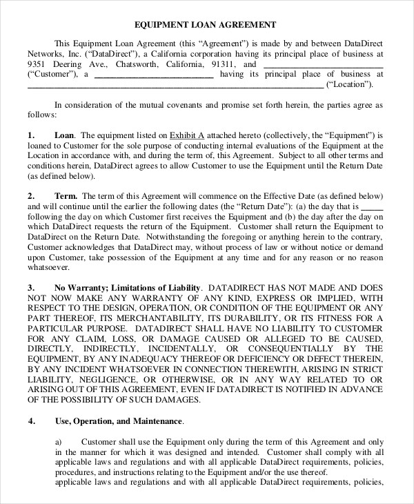 16+ Loan Agreement Templates - Word, PDF, Apple Pages, Google Docs