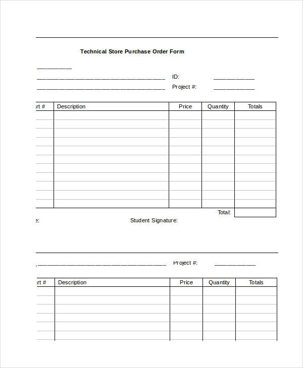 Purchase Order Form - 15+ Free Word, PDF Documents Download