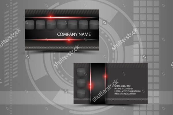 abstract creative business card
