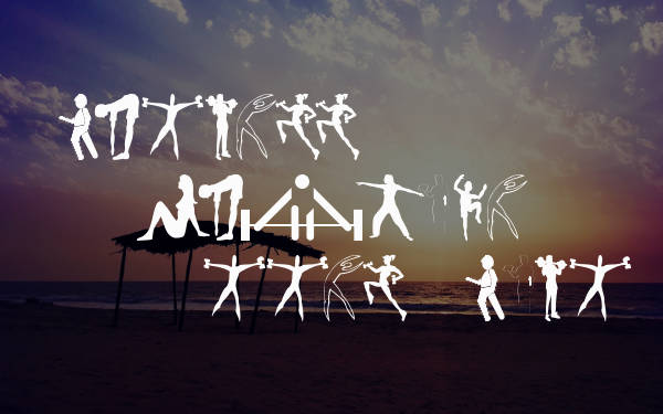 fitness silhouettes font