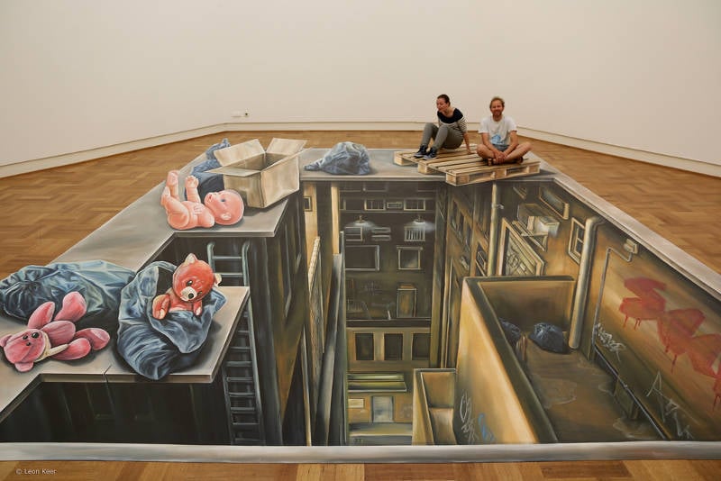 3d illusion drawing of museum2