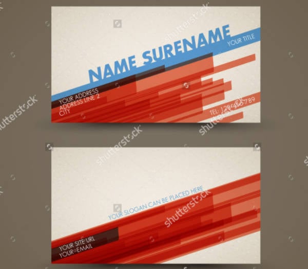 vector old style business card