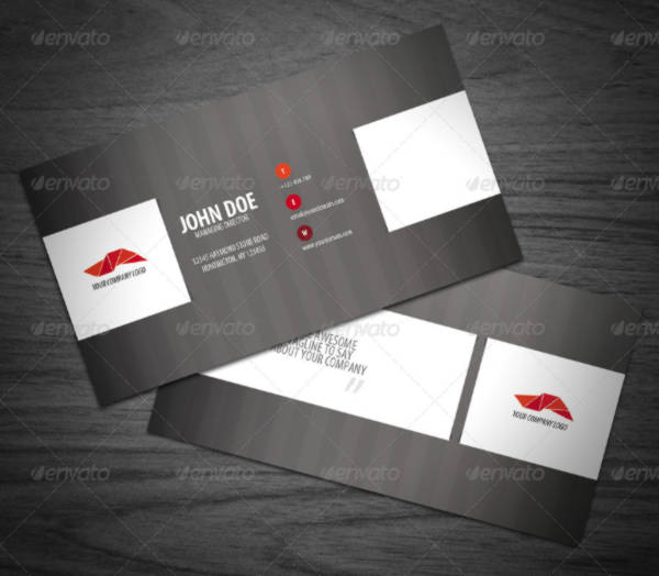 stripe style business card
