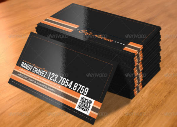 retro style business card