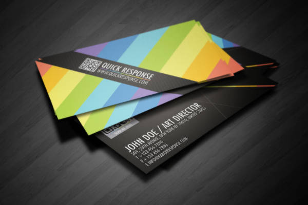 business cards with stripes by by lemongraphic