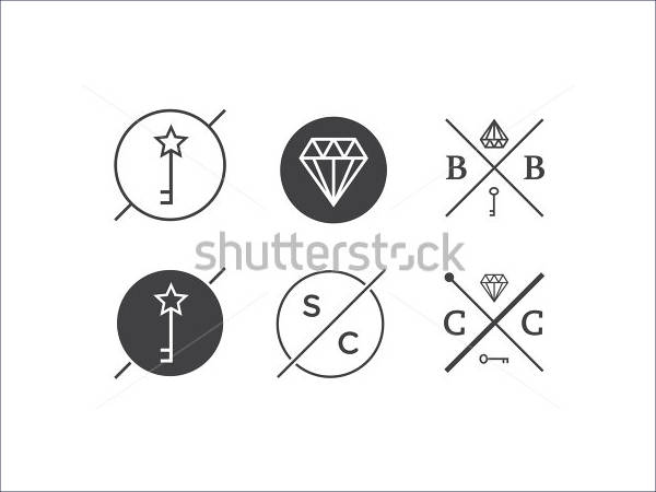 emblems abstract hipster logo