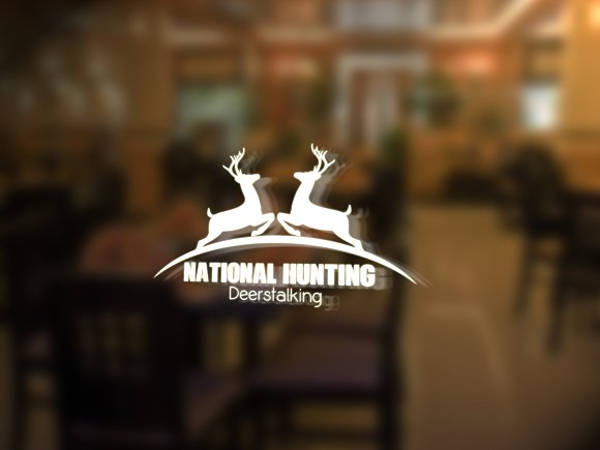 national hunting deer stalking logo