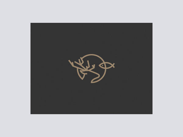 hunting fishing logo