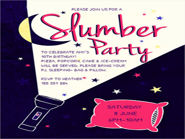 16+ Slumber Party Invitation Designs & Templates - PSD, AI | Free