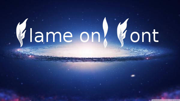 flame font free download