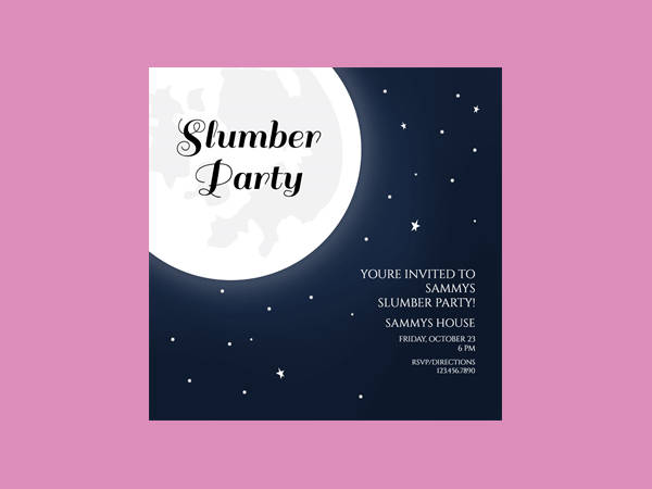 16 slumber party invitation designs templates psd ai free