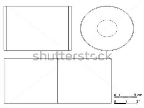 blank cd or dvd cover template