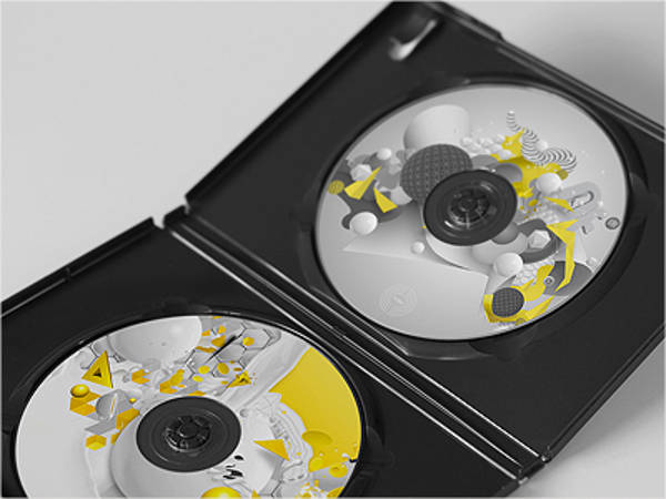 cd dvd disc and case mockups