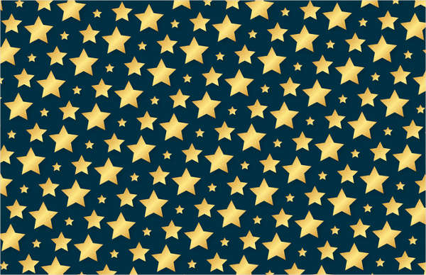 vector golden stars pattern