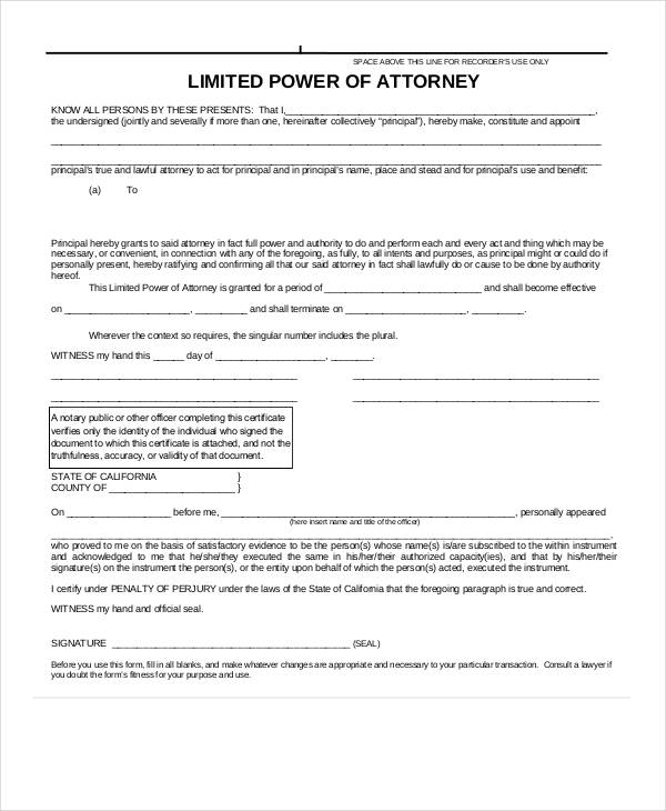 10+ Power of Attorney Forms