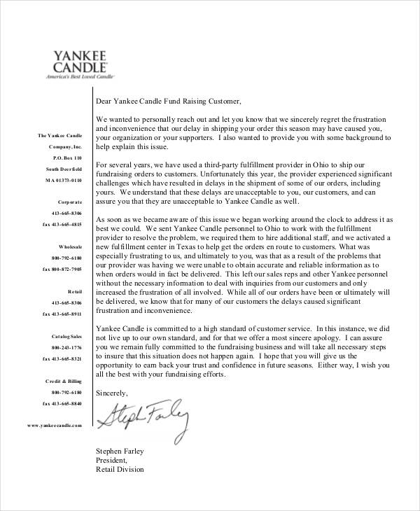 Letters Of Apology 13+ Free Word, PDF Documents Download