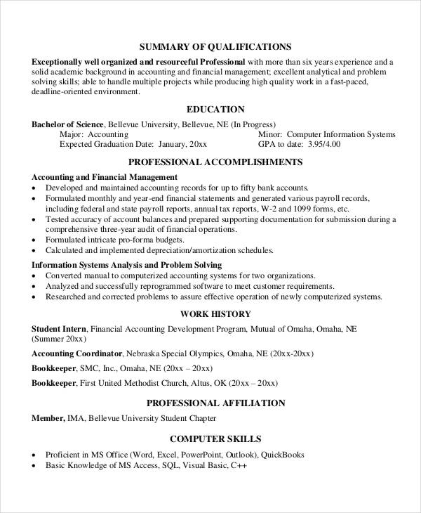 17+ Finance Resume Templates - PDF, DOC