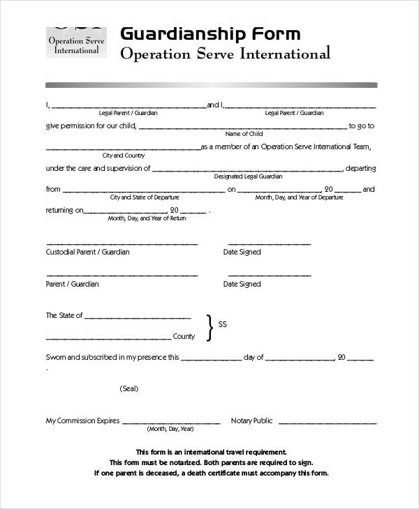 Free Printable Legal Guardianship Forms Affordable Legal Advice, Easy