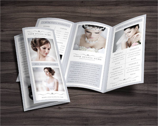 photography trifold brochure template