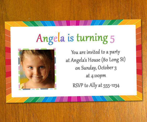 free 5th printable birthday invitation