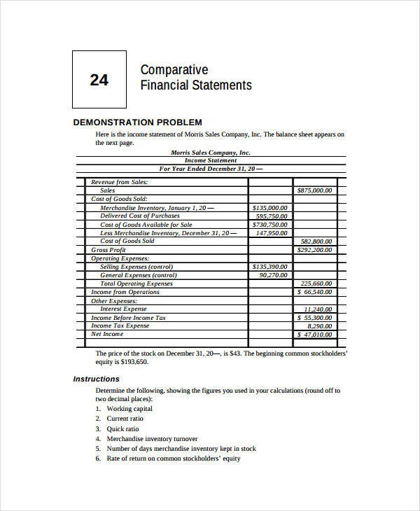 comparative-income-statement-format