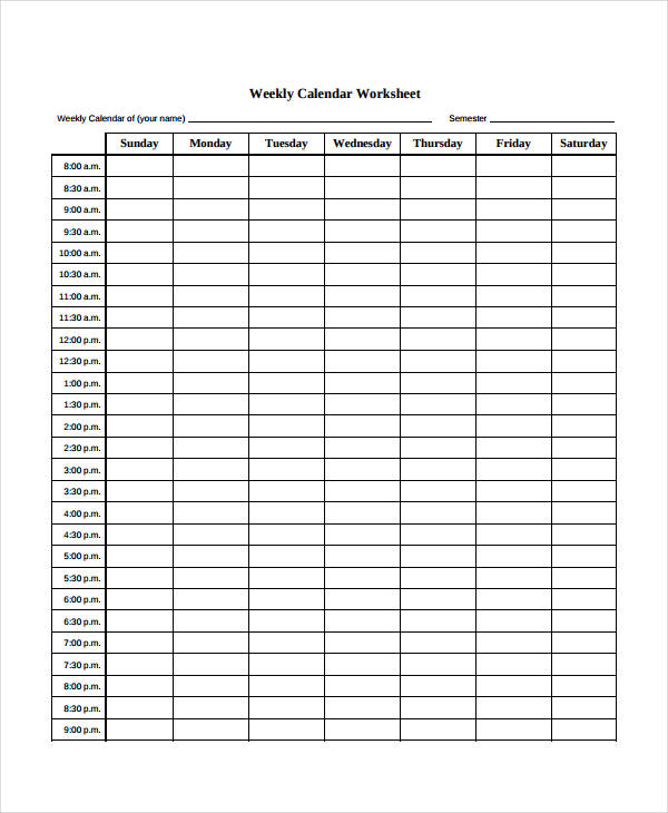 Blank Weekly Calendar 12 Free Pdf Word Documents Blank Printable Calendar January 2022 With 