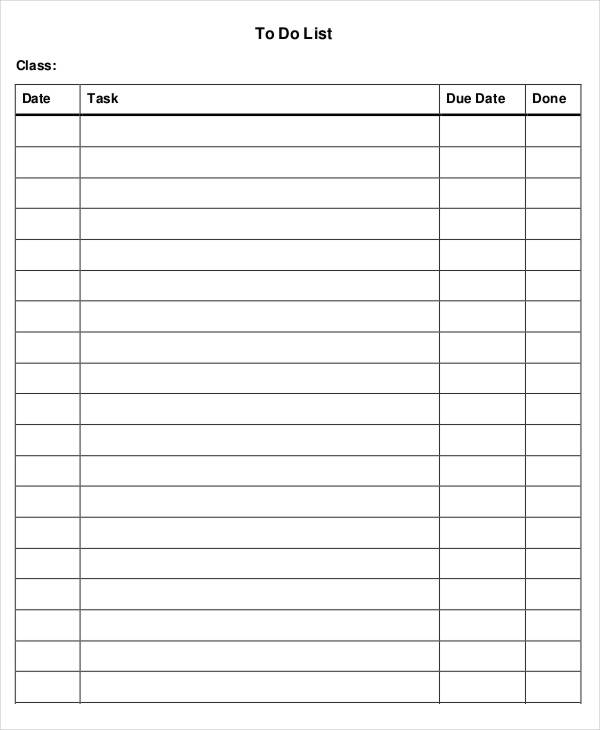 daily to do list template 7 free pdf documents download