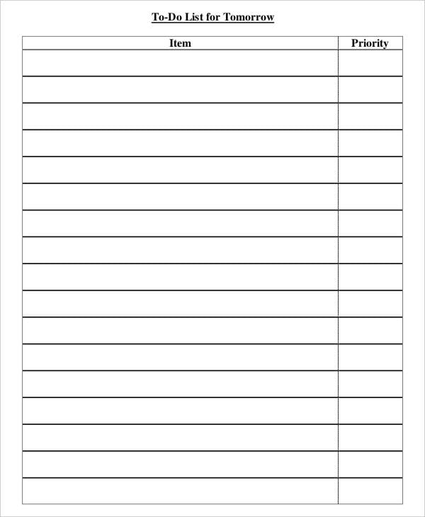 daily to do list template 7 free pdf documents download free premium templates