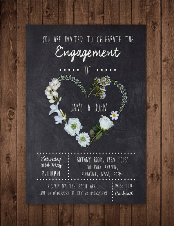 engagement dinner invitation