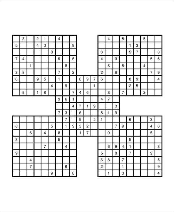 Printable Sudoku Puzzle - 7+ Free PDF Documents Download
